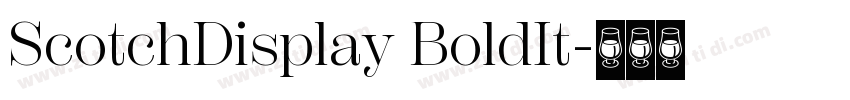 ScotchDisplay BoldIt字体转换